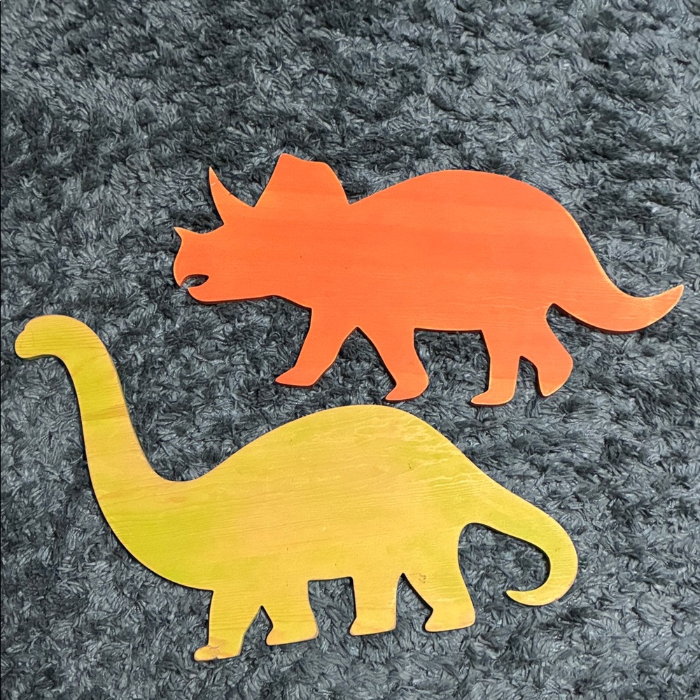 Hobby Lobby - Wooden Dinosaur Cut-Outs Wall Decor (2 pieces)